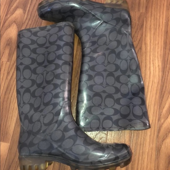 Coach rain boots. - Picture 2 of 3